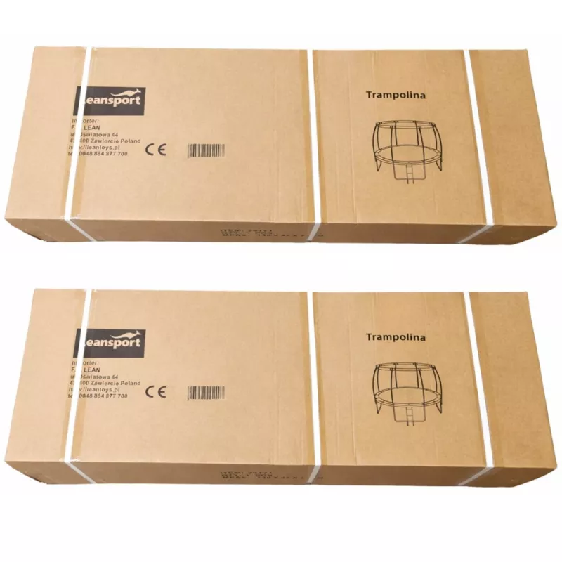 LEAN Trampolim de jardim com rede interior preto e verde 366CM 12FT