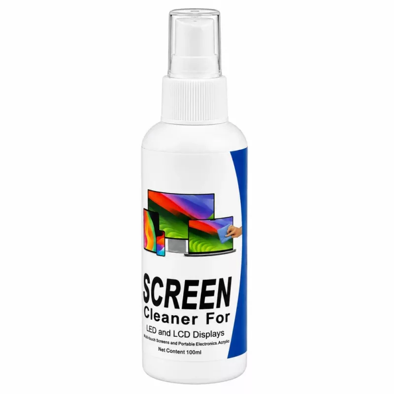 LEAN Limpa-ecrãs LCD LED TFT para computador e telefone 100 ml com pano de microfibra