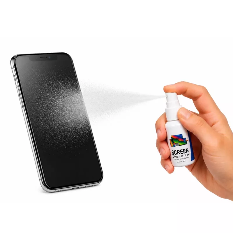 LEAN Limpa-ecrãs LCD LED TFT para computador e telefone 100 ml com pano de microfibra