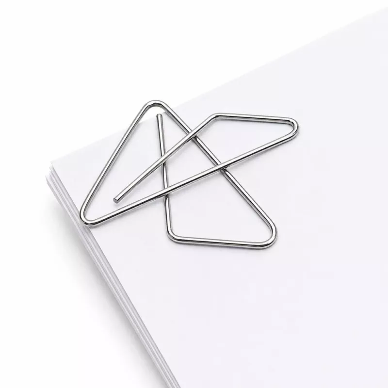 Clipes metálicos em forma de borboleta LEAN para documentos de escritório, 32 mm, 50 unidades
