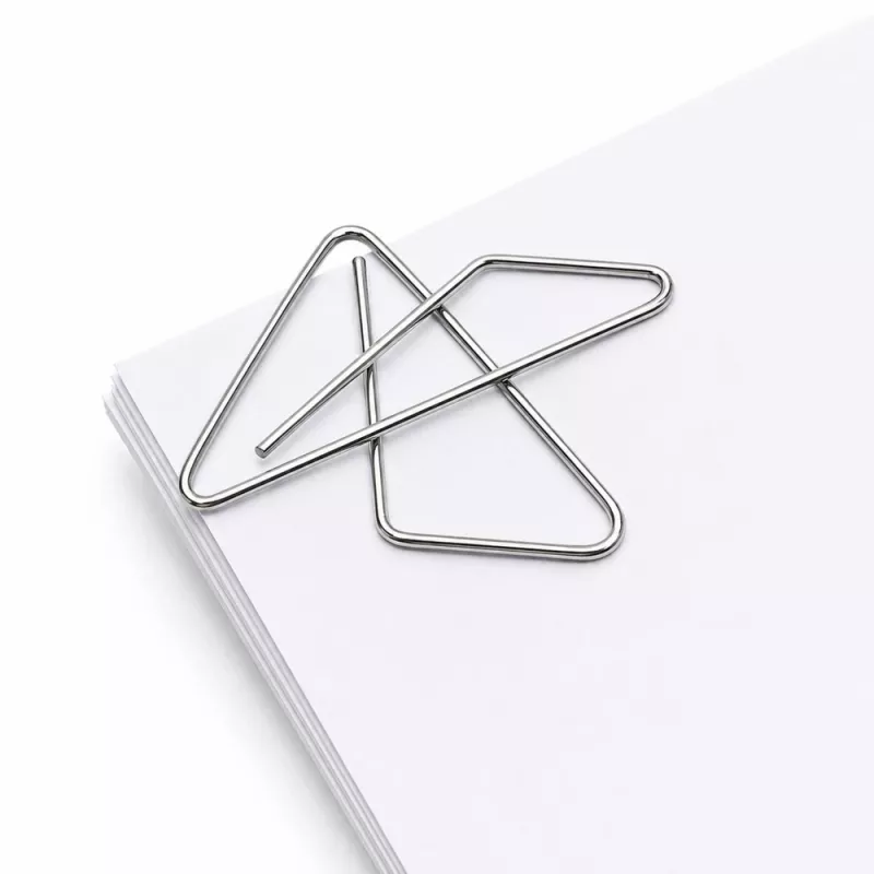 Clipes metálicos em forma de borboleta LEAN para documentos de escritório, 64 mm, 12 unidades