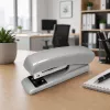 LEAN agrafador metálico para escritório até 25 folhas, agrafos 24/6 26/6, cinzento