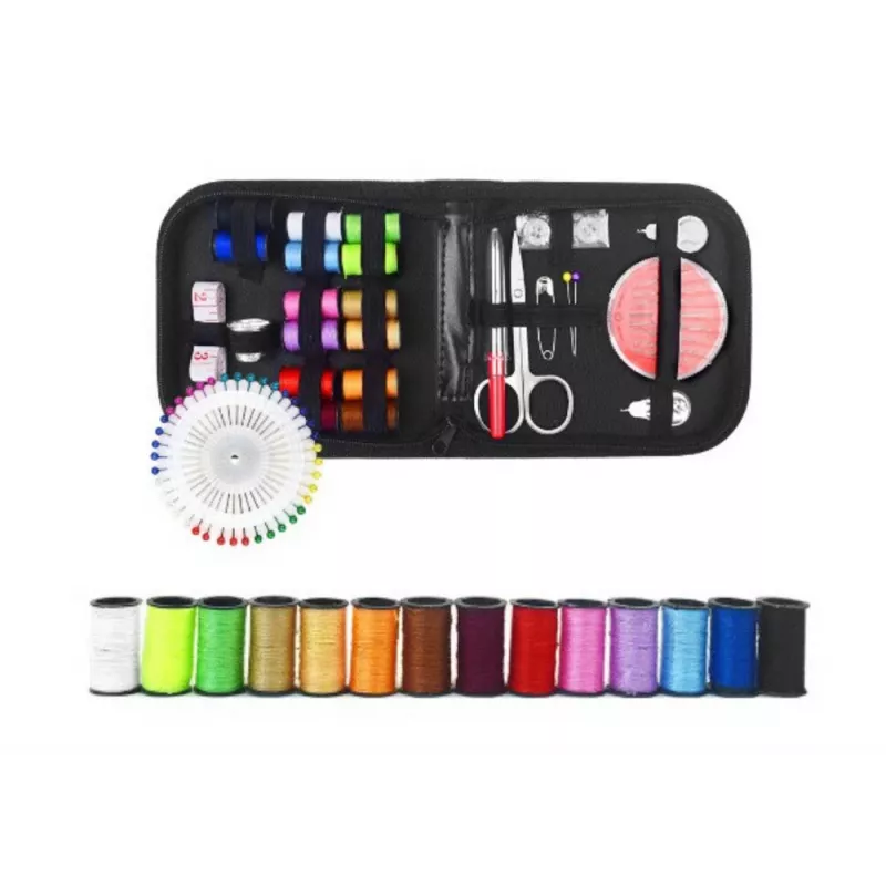 Mini Kit de Costura LEAN em Estojo Caixa de Ferramentas 29 peças