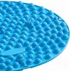 Tapete de massagem de pés por acupressão redondo LEAN com nódulos, azul, 33 cm