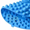 Tapete de massagem de pés por acupressão redondo LEAN com nódulos, azul, 33 cm