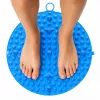 Tapete de massagem de pés por acupressão redondo LEAN com nódulos, azul, 33 cm