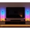 Candeeiros de chão inteligentes LEAN Luzes LED RGB coloridas Controlo remoto App 125cm 2 unid.