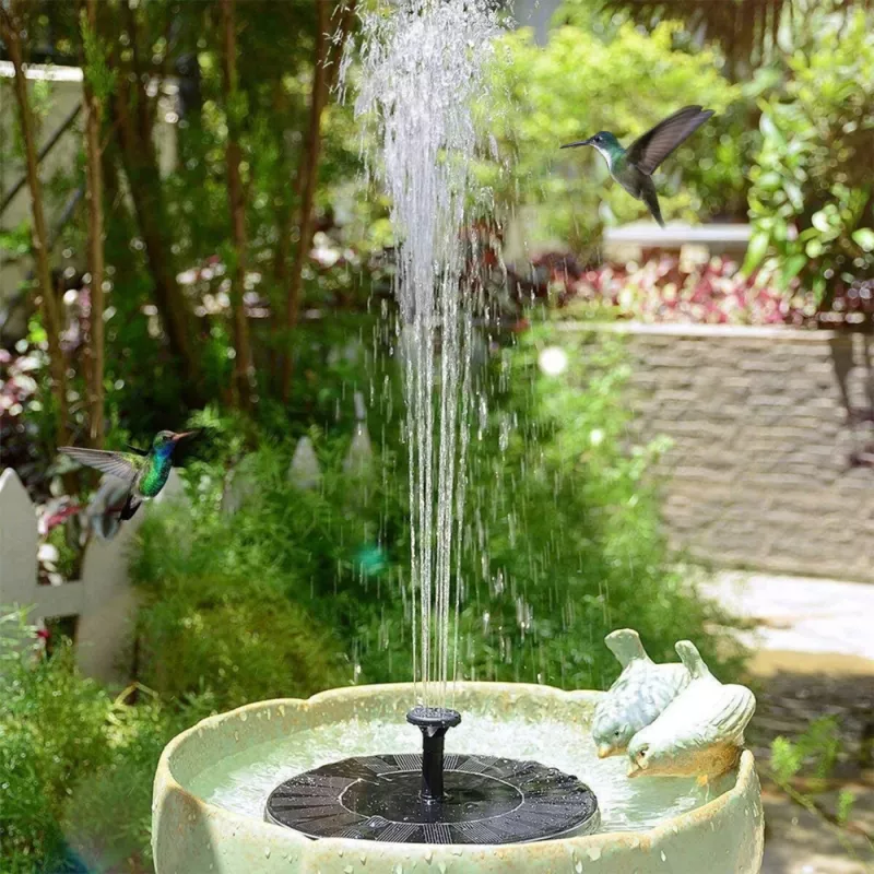 Fonte de jardim solar LEAN para lagos, 4 bicos, 180 L/h