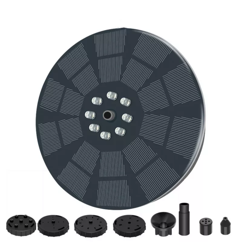 Fonte de jardim solar LEAN para lagos, 4 bicos, 180 L/h
