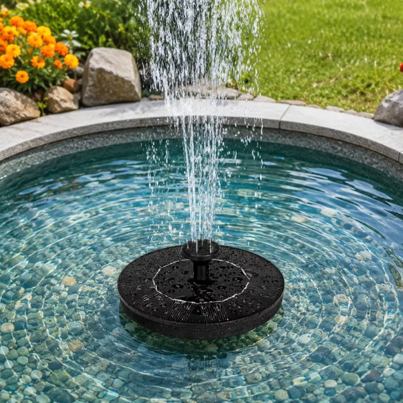 Fonte de jardim solar LEAN para lagos, 4 bicos, 180 L/h