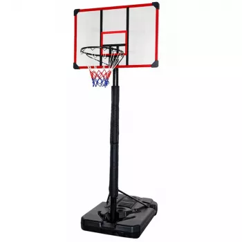 Cesto de basquetebol LEAN SPORT com suporte móvel ajustável 200-305cm