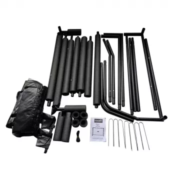 LEAN SPORT Baliza de futebol portátil para crianças metal 300×200×120cm
