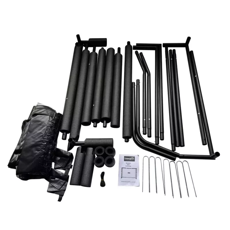 LEAN SPORT Baliza de futebol portátil para crianças metal 300×200×120cm