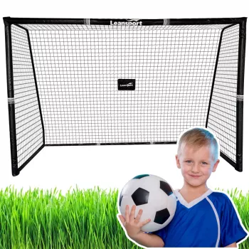 LEAN SPORT Baliza de futebol portátil para crianças metal 300×200×120cm