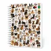 LEAN Livro de Autocolantes Raças de Cães Álbum de 800 Autocolantes Brilhante Mate