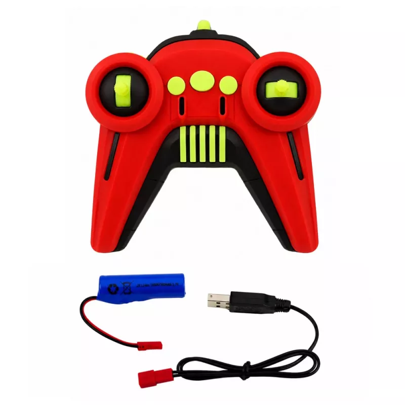 Carro de stunt telecomandado LEAN TOYS 1:14 4WD com rotação 360° e luzes LED