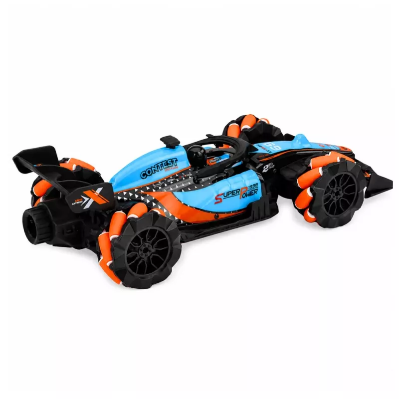 Carro de stunt telecomandado LEAN TOYS 1:14 4WD com rotação 360° e luzes LED