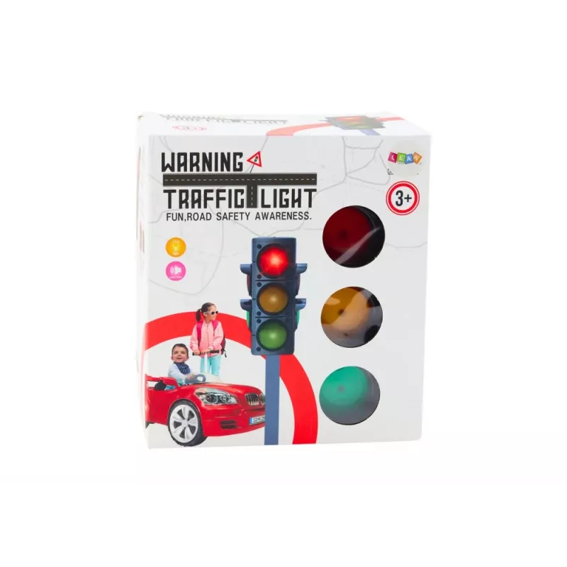 LEAN TOYS 20644 Semáforo de brincar com efeitos de luz e som