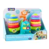 LEAN TOYS 23009 Balança de aprendizagem interativa macaco para crianças pequenas - 20 blocos, sons e melodias
