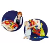 LEAN TOYS Carrinho de Bebé Interativo 3 em 1 com Volante, Som, Melodias e Motivos de Animais