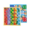 LEAN TOYS Quadro magnético e de giz 3 em 1, mesa azul para jogos
