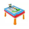 LEAN TOYS Quadro magnético e de giz 3 em 1, mesa azul para jogos