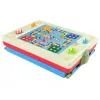 LEAN TOYS Quadro magnético e de giz 3 em 1, mesa azul para jogos