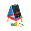 LEAN TOYS Quadro magnético e de giz 3 em 1, mesa azul para jogos