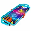 LEAN TOYS Jogo de Arcada Mini 3-em-1 – Mala portátil de basquetebol de mesa, flippers e bowling (multicor)