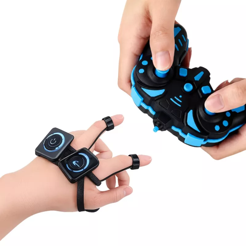 LEAN TOYS Carro de acrobacias RC com controlo por gestos 360° vermelho