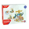 LEAN TOYS 4 em 1 carrinho de passeio andador triciclo bicicleta para bebés azul