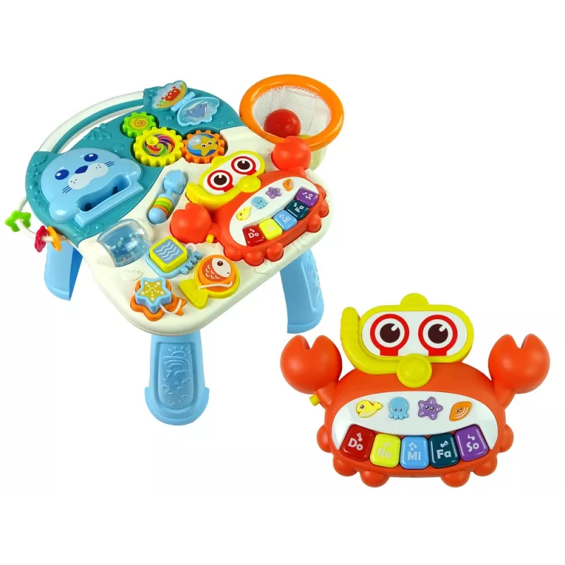 LEAN TOYS 4 em 1 carrinho de passeio andador triciclo bicicleta para bebés azul