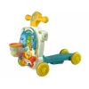 LEAN TOYS 4 em 1 carrinho de passeio andador triciclo bicicleta para bebés azul