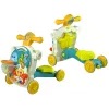 LEAN TOYS 4 em 1 carrinho de passeio andador triciclo bicicleta para bebés azul