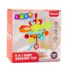 LEAN TOYS Brinquedo Sensorial 6-em-1 Mordedor Cordas de Puxar Pop-It Colorido
