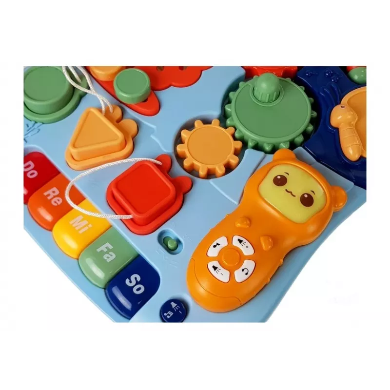 LEAN TOYS 7589 andador interativo com painel de mesa, andador 2 em 1 para bebé com luzes, sons e painel de aprendizagem