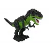 LEAN TOYS 7740 T-Rex dinossauro interativo a pilhas com postura de ovos, efeito de névoa, efeitos sonoros e luminosos - Verde