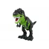 LEAN TOYS 7740 T-Rex dinossauro interativo a pilhas com postura de ovos, efeito de névoa, efeitos sonoros e luminosos - Verde