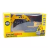 LEAN TOYS Escavadora rastos RC de 9 canais 2,4 GHz com sons e luzes LED, escala 1:14