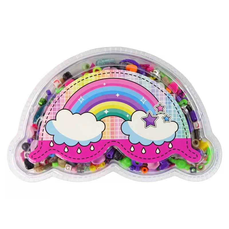 LEAN TOYS Conjunto de Contas Coloridas DIY Joalharia