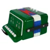Acordeão de brinquedo LEAN TOYS para jovens músicos verde – acordeão acústico de brinquedo com 12 teclas e alça de ombro ajustável, a partir dos 3 anos