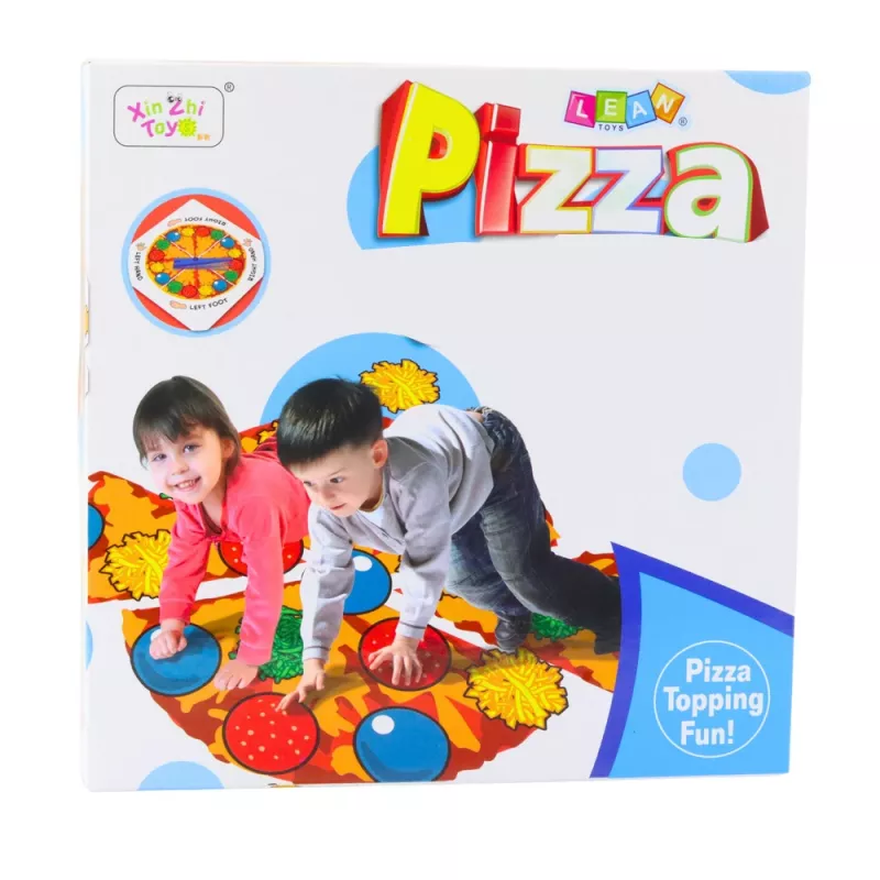 LEAN TOYS Active Family Jogo de perícia Pizza Mat Randomizer