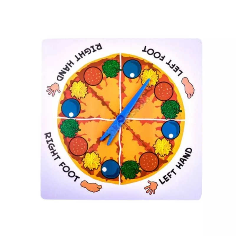 LEAN TOYS Active Family Jogo de perícia Pizza Mat Randomizer