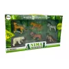 LEAN TOYS Conjunto de Figuras de Animais Selvagens de África Canguru Zebra