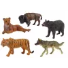 LEAN TOYS Conjunto de Figuras de Animais Selvagens Africanos Urso Tigre