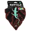 LEAN TOYS Agama Lizard Sailboat Figura de borracha esticável realista 16 cm