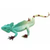 LEAN TOYS Agama Lizard Sailboat Figura de borracha esticável realista 16 cm