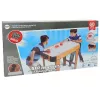 LEAN TOYS mesa de jogo de hóquei de ar com matraquilhos, 2 em 1, ventilador elétrico, MDF, preto