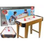 LEAN TOYS mesa de jogo de hóquei de ar com matraquilhos, 2 em 1, ventilador elétrico, MDF, preto