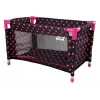 LEAN TOYS Alice Black com Cama Rosa para Bonecas